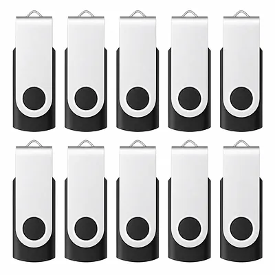 Unbranded 16GB USB 2.0 Swivel Flash Drive 10-Pack product image