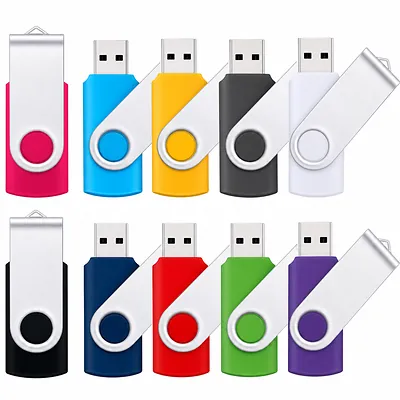 Unbranded 32GB USB 2.0 Swivel Flash Drive 10-Pack product image