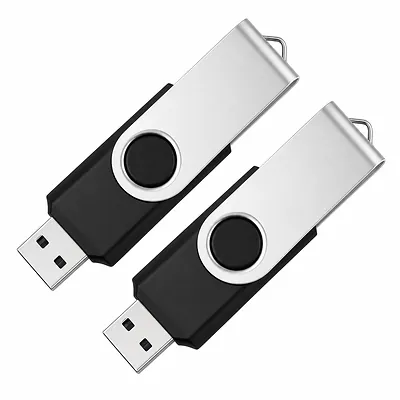 Unbranded 64GB USB 2.0 Swivel Flash Drive 2-Pack product image