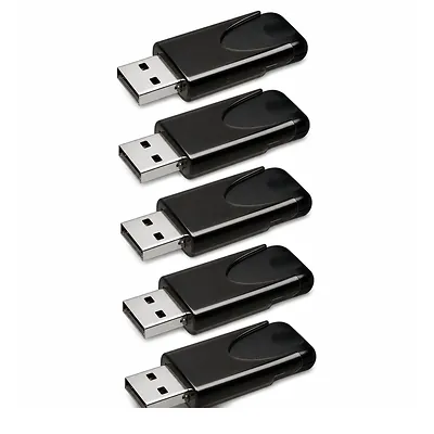 Unbranded 32GB USB 2.0 Capless Flash Drive 5-Pack product image