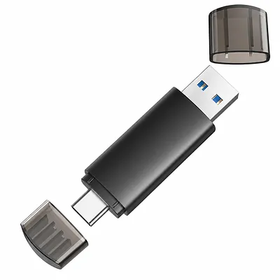 Unbranded 128GB Dual USB-C & USB-A USB 3.0 Dual Connector Flash Drive product image