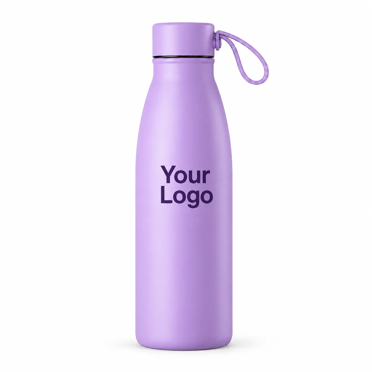 Lavender Loop Cap Metal Water Bottle