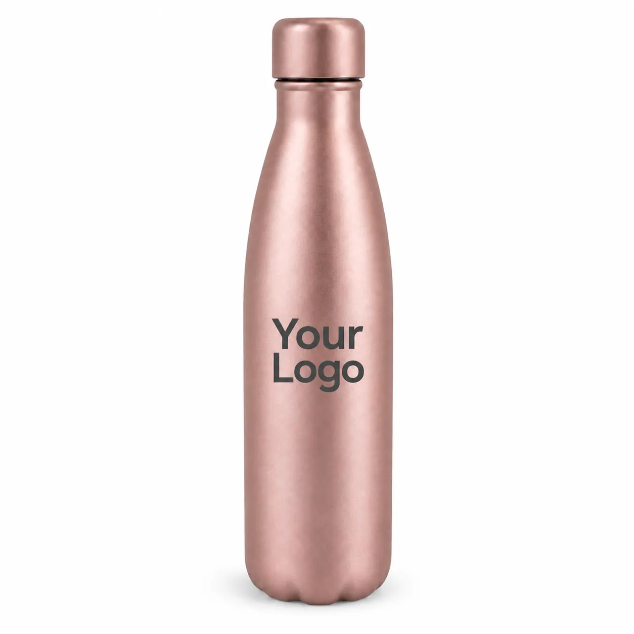 Rose Gold Cola Metal Water Bottle